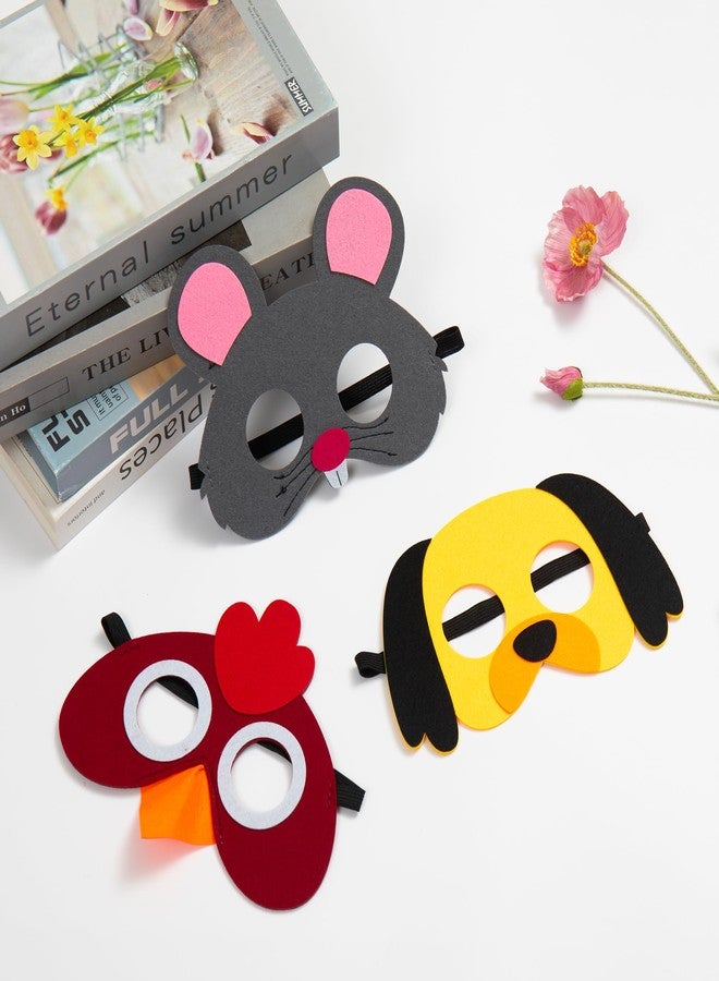 INF-STAR The Little Red Hen Felt Masks Set (4 Pcs) - Storytelling & Role Play Costume Masks for Kids | Red Hen, Cat, Dog, Rat & More | Perfect for Bedtime Stories, Learning, and Party Favors - Image 4